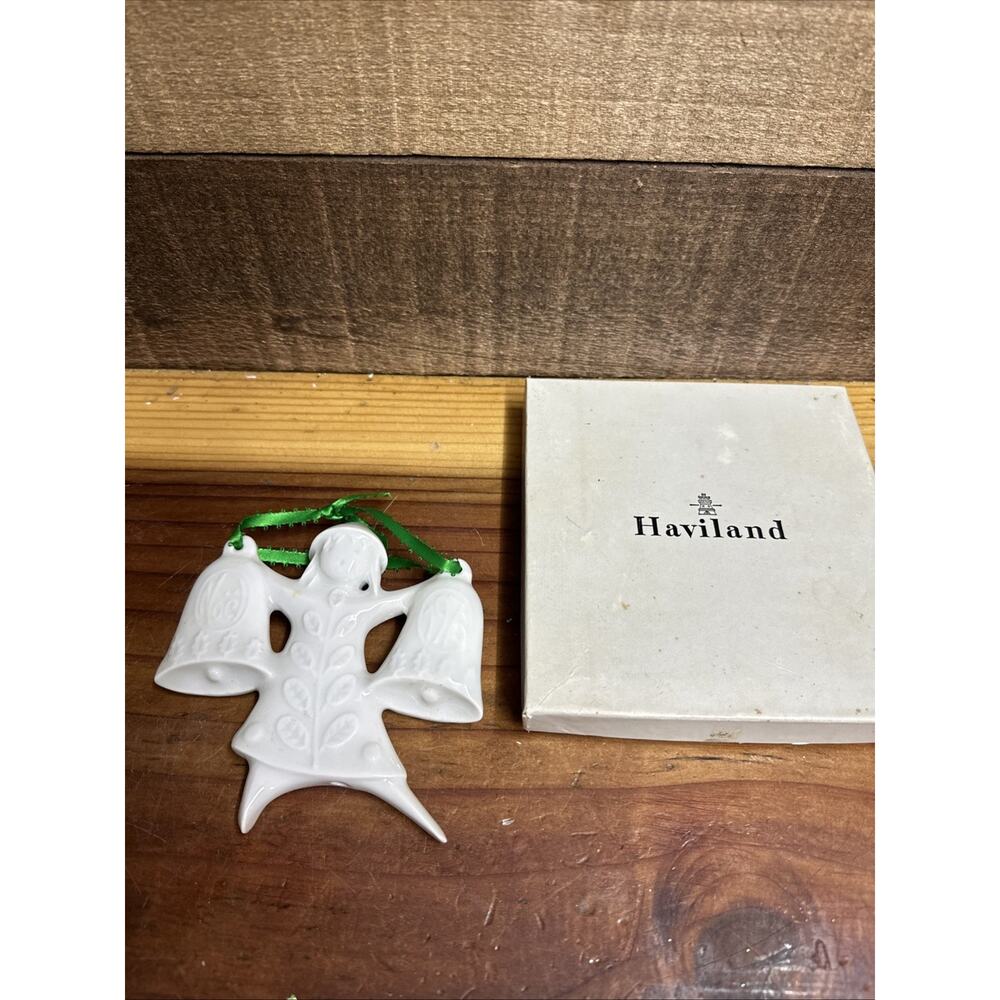 Haviland Limoges FRANCE Dancing Bells 1973 Christmas Ornament with Box Vintage